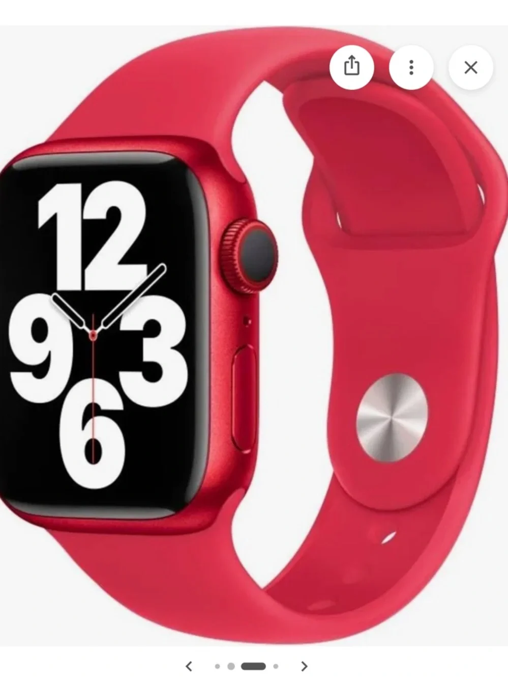 Apple Red Silicone Sport Band for Smartwatch-original Apple